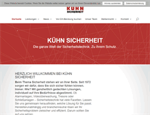 Tablet Screenshot of kuehn-sicherheit.de